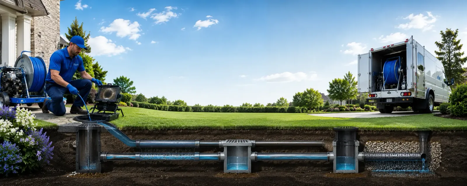 Outdoor drain cleaning information for Penngrove, CA